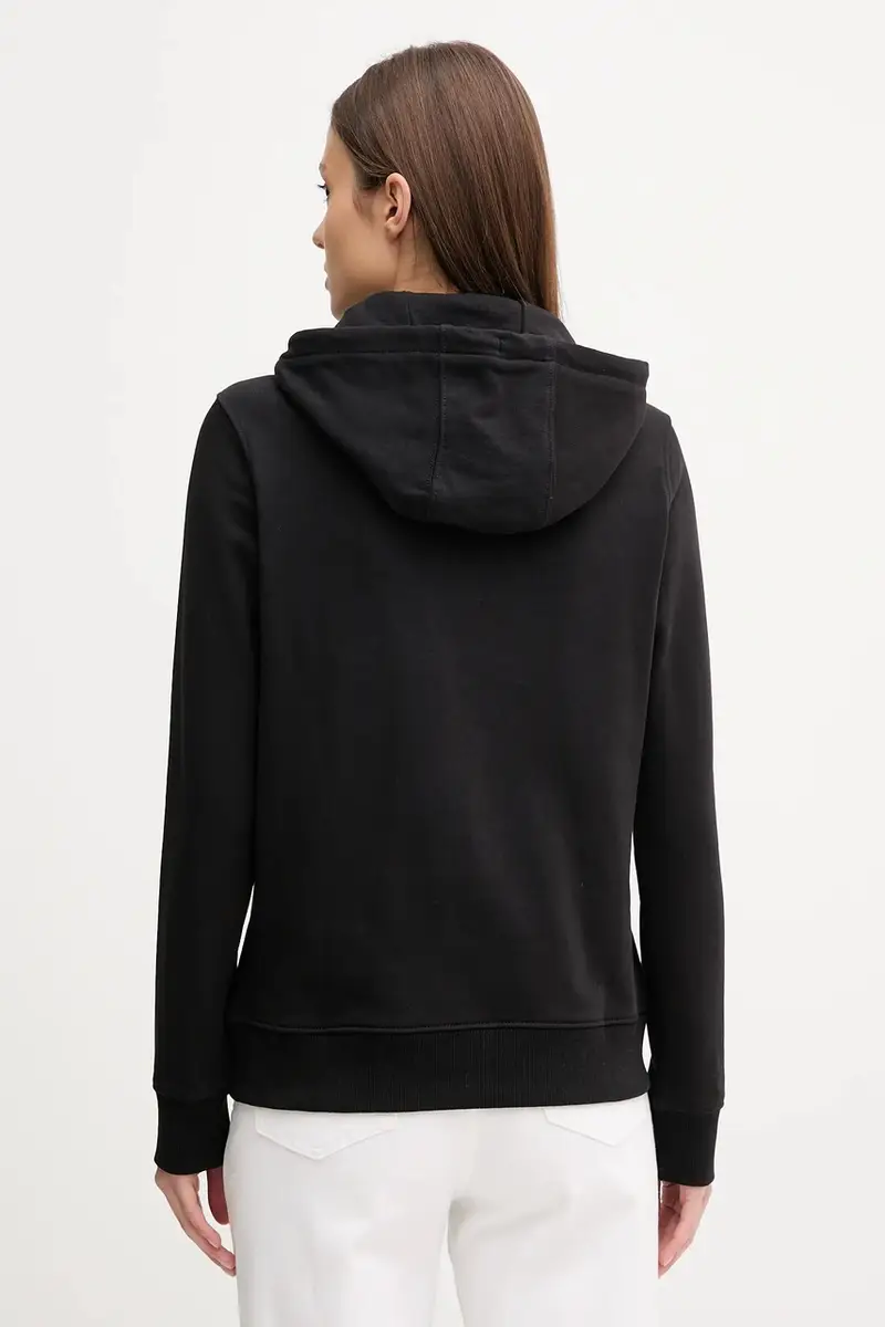 felpa in cotone donna colore nero con cappuccio DW0DW20943 miniatura 2