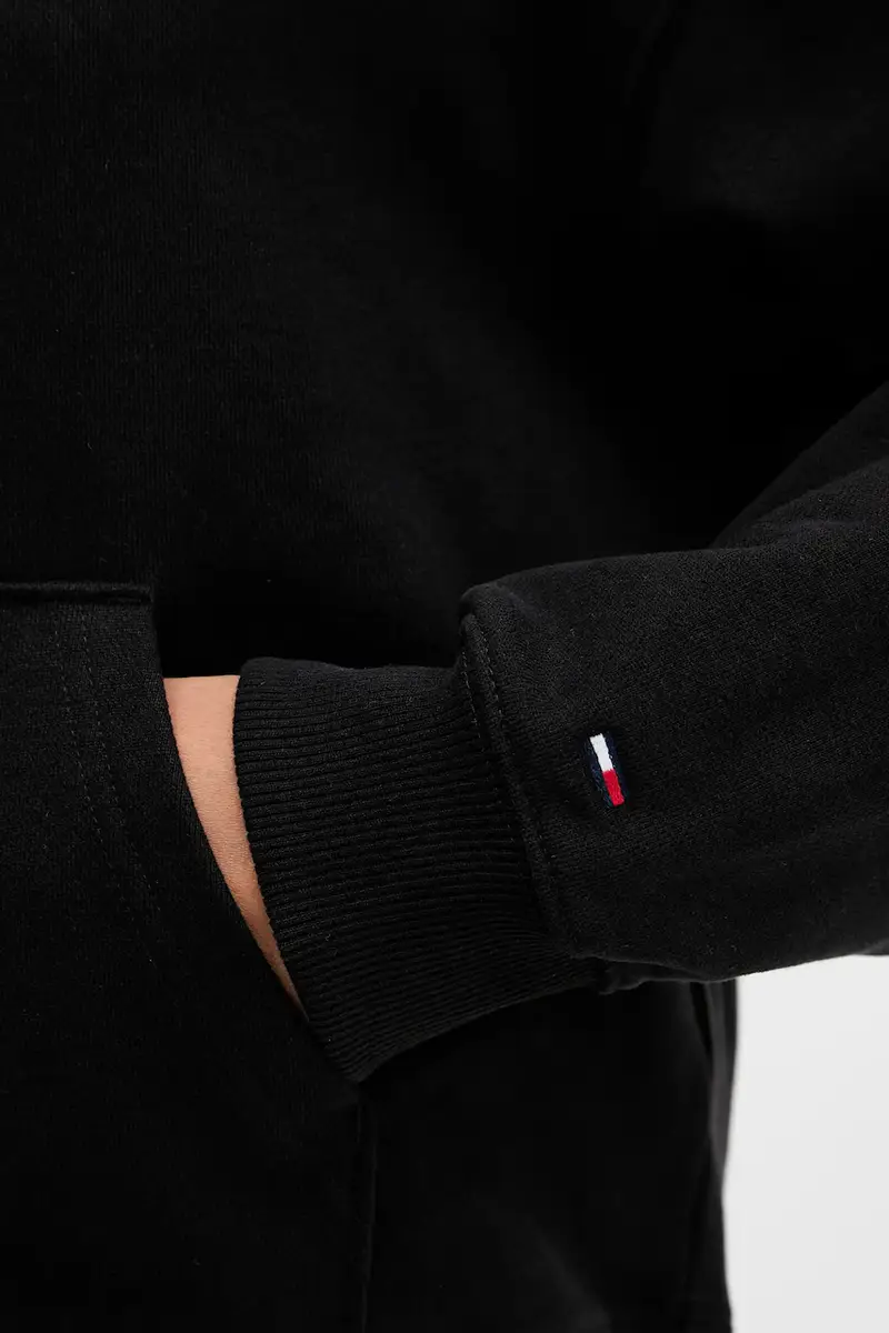 felpa in cotone donna colore nero con cappuccio DW0DW21785 miniatura 5