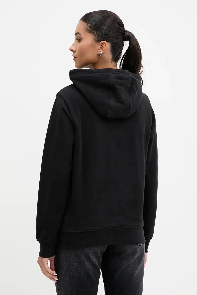 felpa in cotone donna colore nero con cappuccio DW0DW21962 miniatura 3