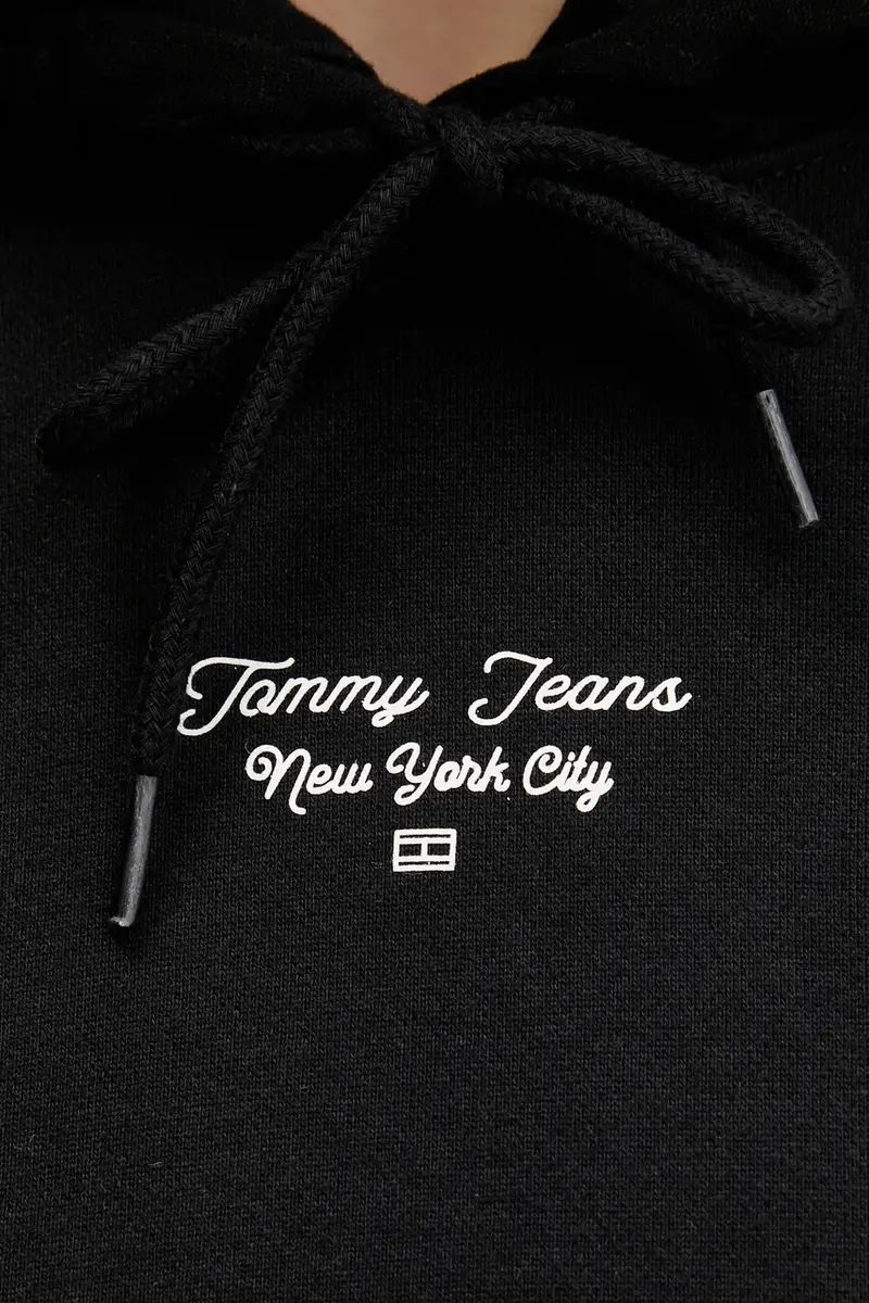 felpa in cotone donna colore nero con cappuccio DW0DW22170 miniatura 5