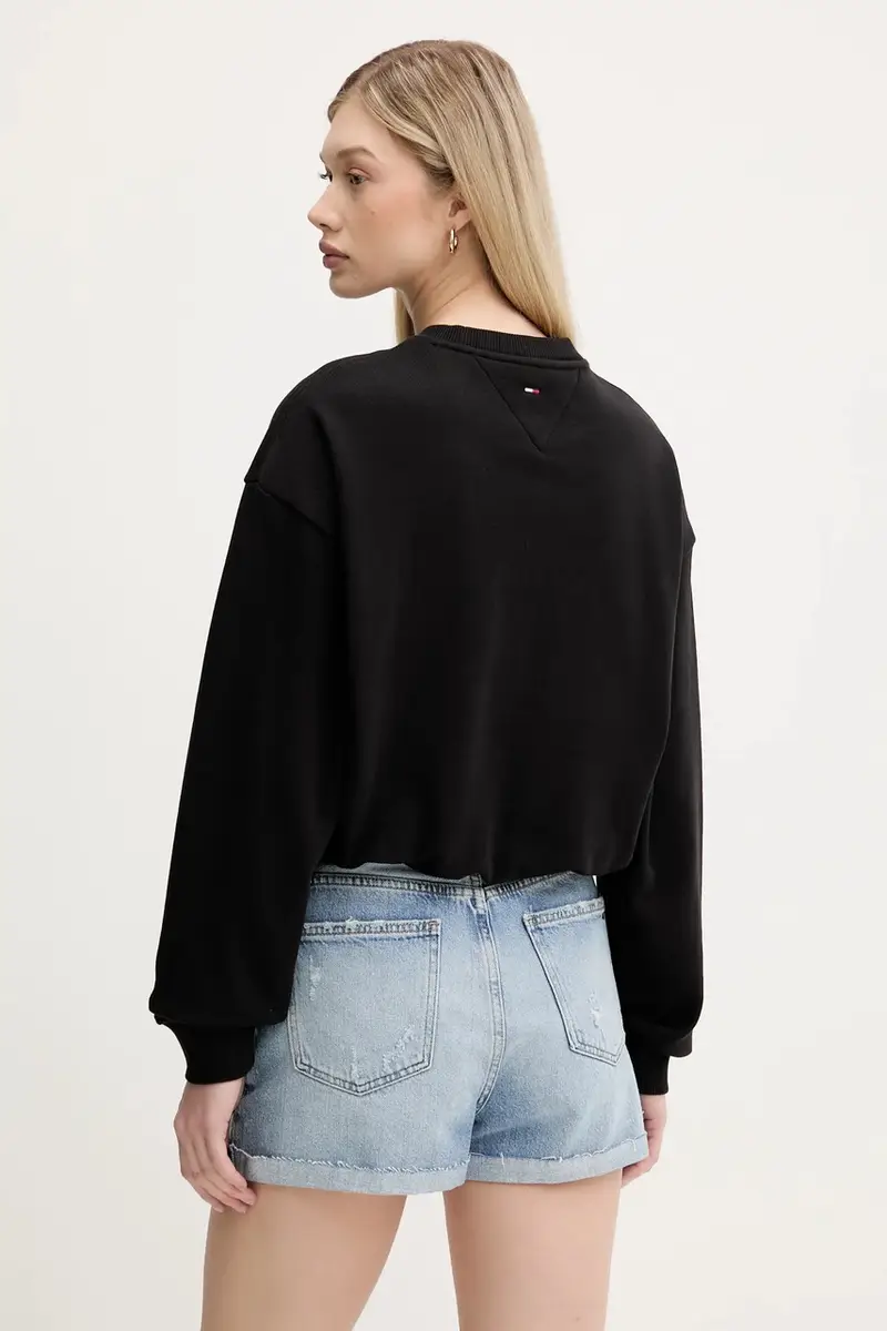 felpa in cotone donna colore nero DW0DW20947 miniatura 3