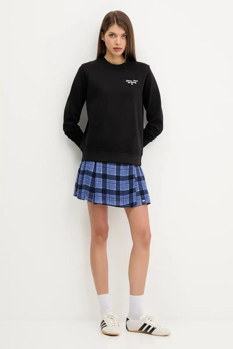 felpa in cotone donna colore nero DW0DW21960 miniatura 2