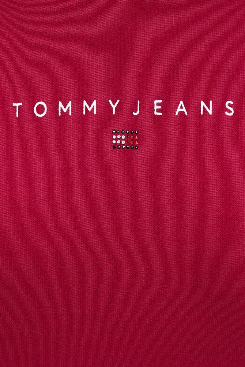 felpa in cotone donna colore rosa con cappuccio DW0DW21607 miniatura 5