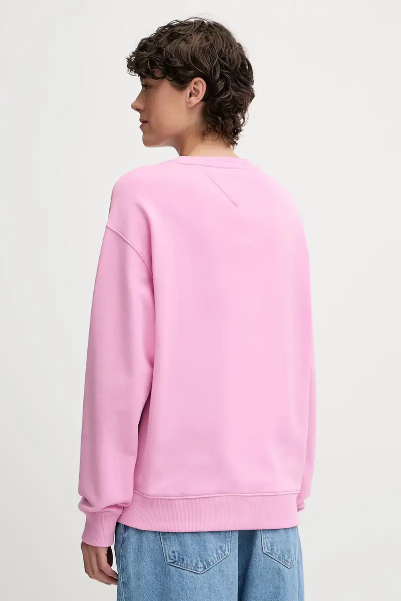 felpa in cotone donna colore rosa DW0DW21396 miniatura 2