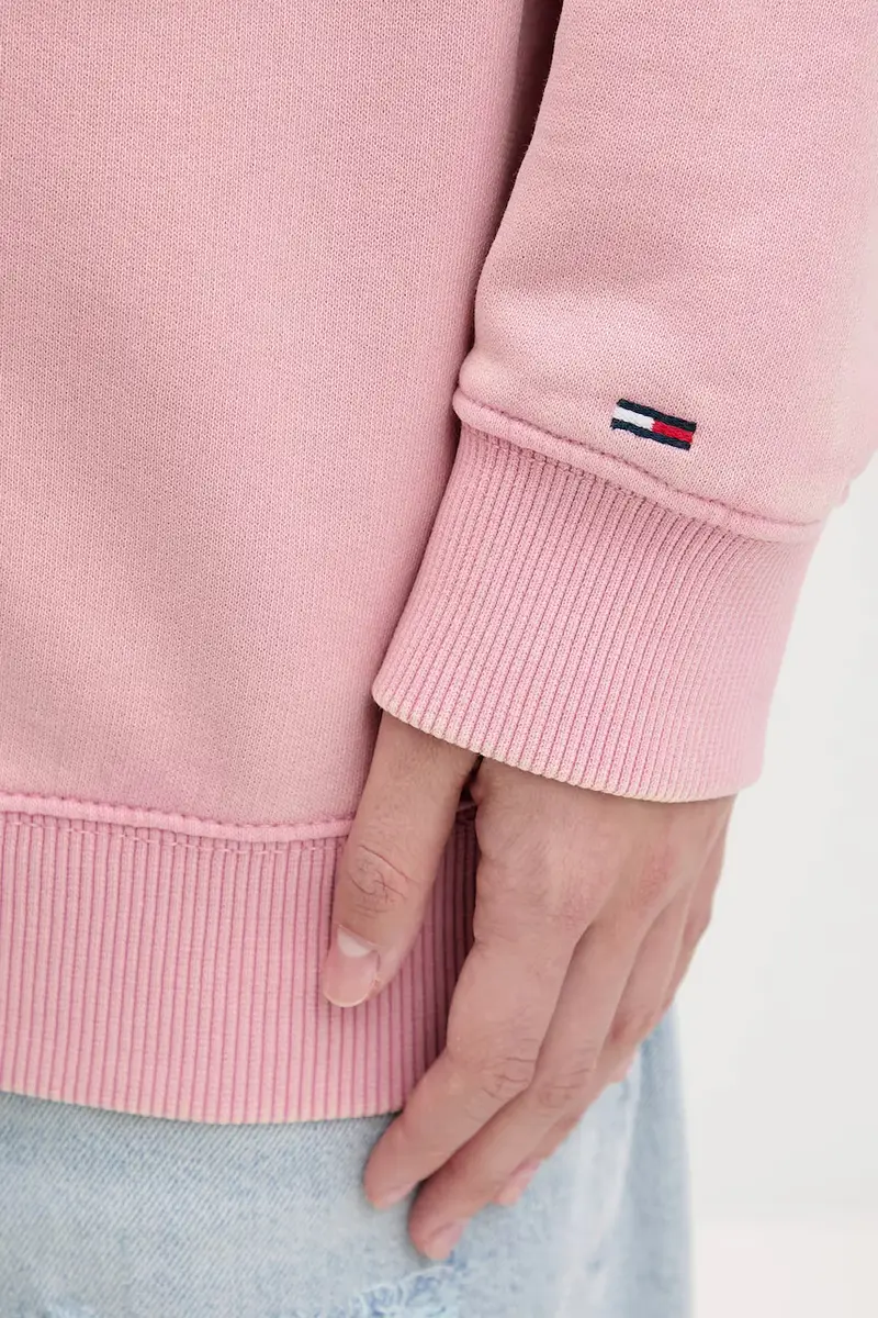 felpa in cotone donna colore rosa DW0DW21602 miniatura 5