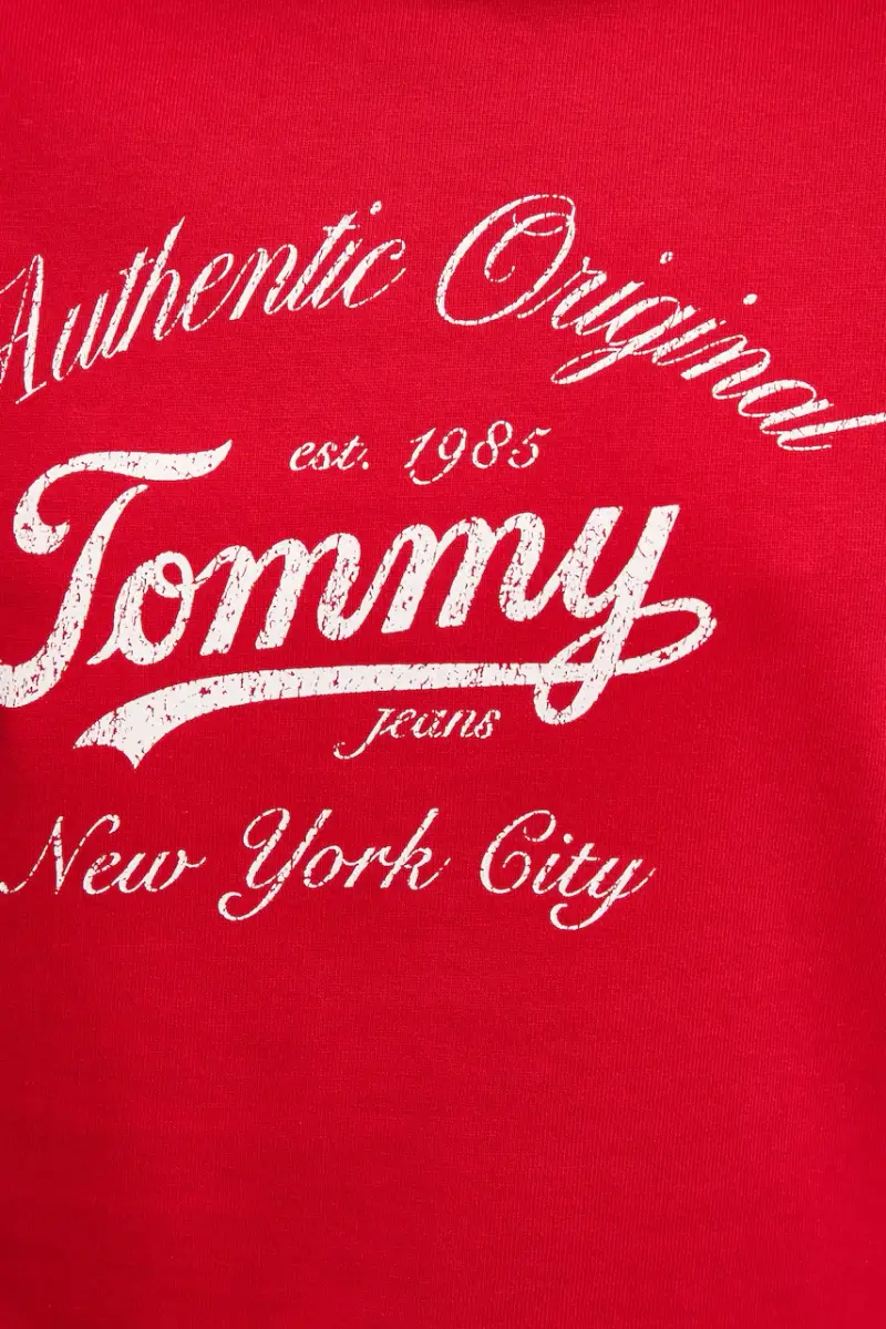 felpa in cotone donna colore rosso DW0DW20942 miniatura 5