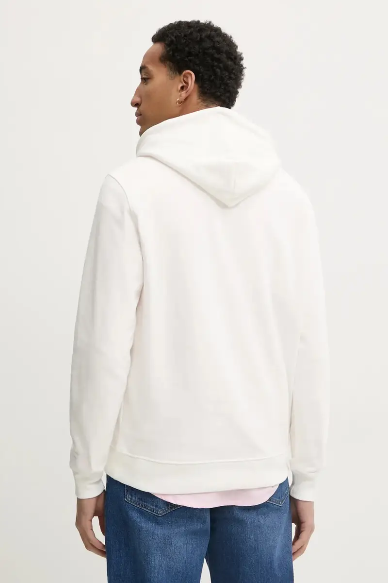 felpa in cotone uomo colore beige con cappuccio DM0DM21100 miniatura 3