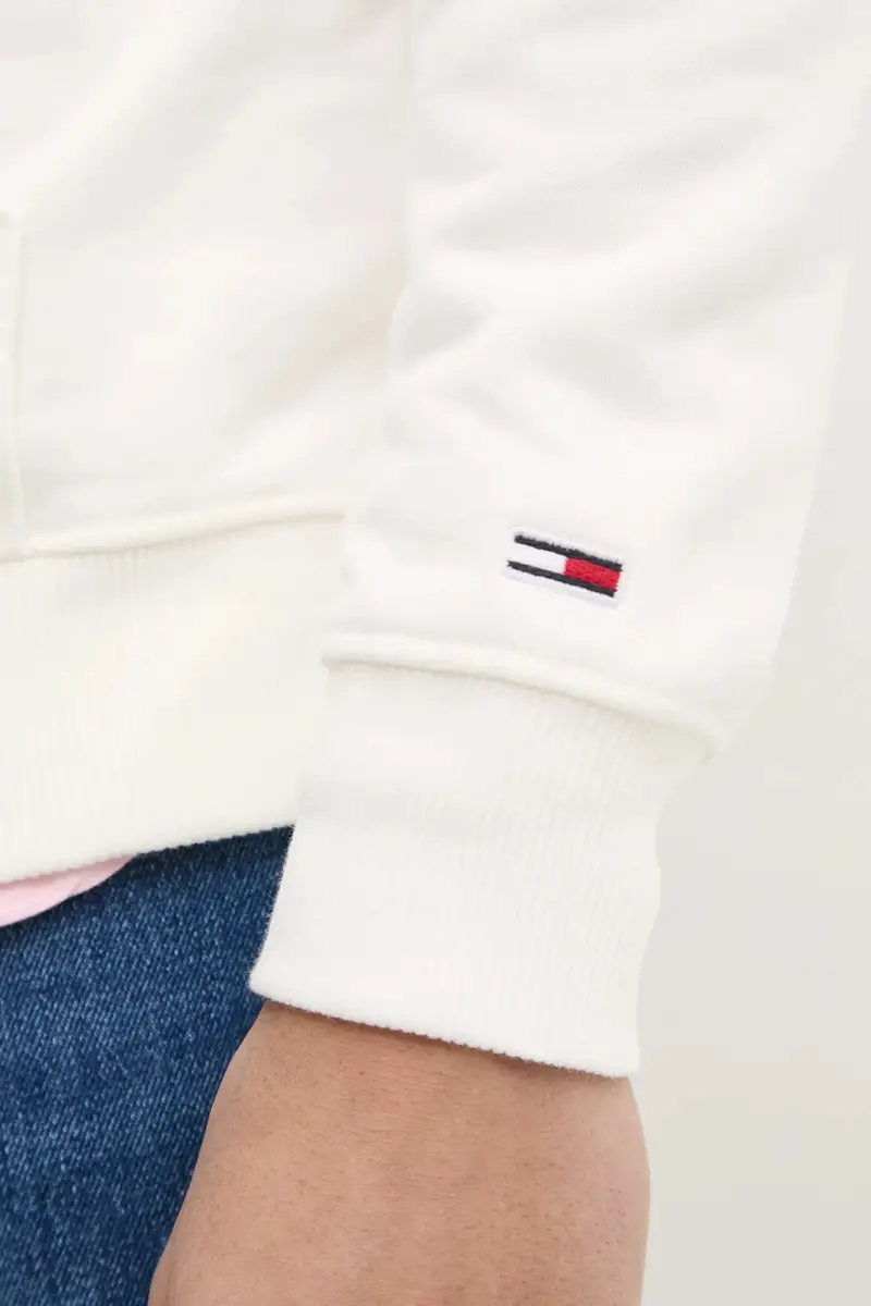 felpa in cotone uomo colore beige con cappuccio DM0DM21100 miniatura 5