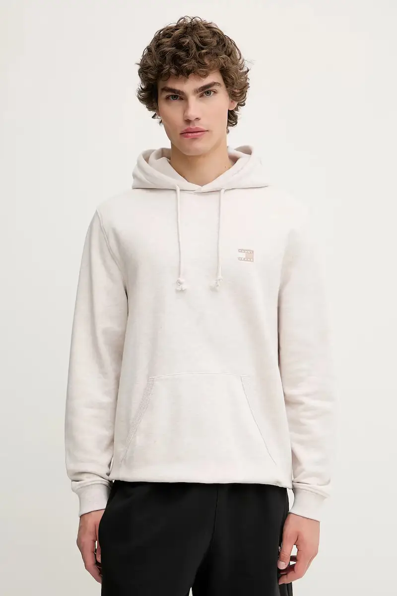 felpa in cotone uomo colore beige con cappuccio DM0DM21922