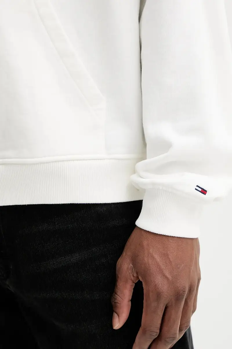 felpa in cotone uomo colore beige con cappuccio DM0DM22090 miniatura 5