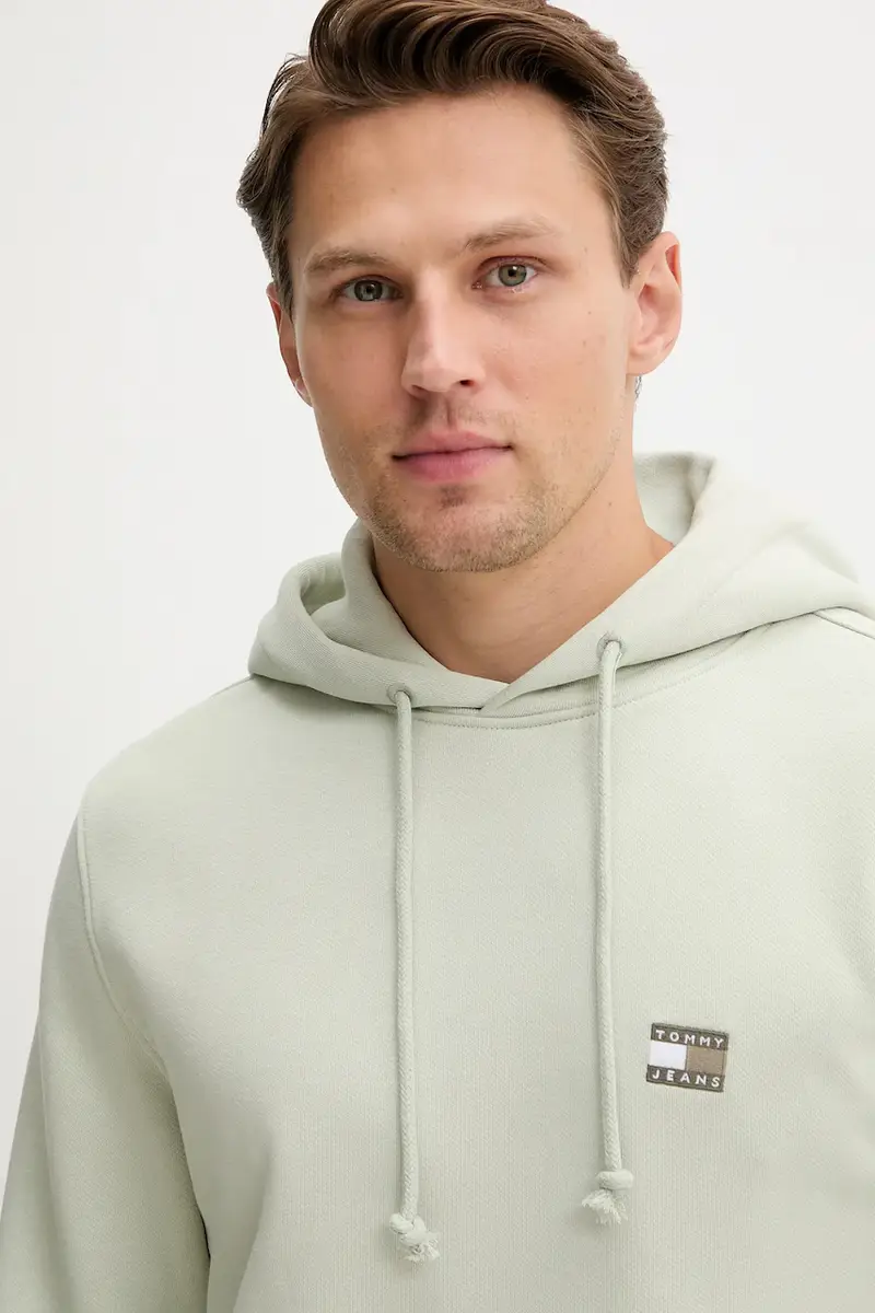 felpa in cotone uomo colore beige DM0DM20258 Verde miniatura 3