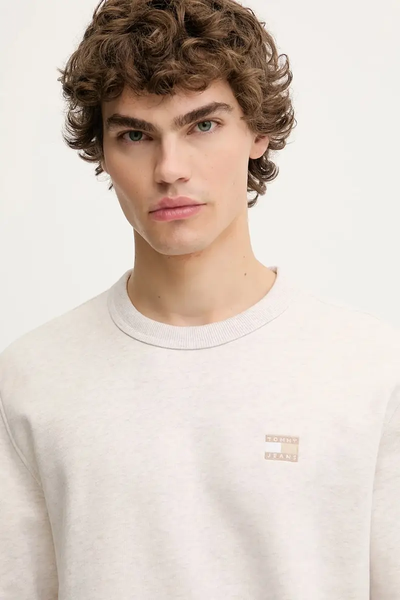 felpa in cotone uomo colore beige DM0DM21921 miniatura 3