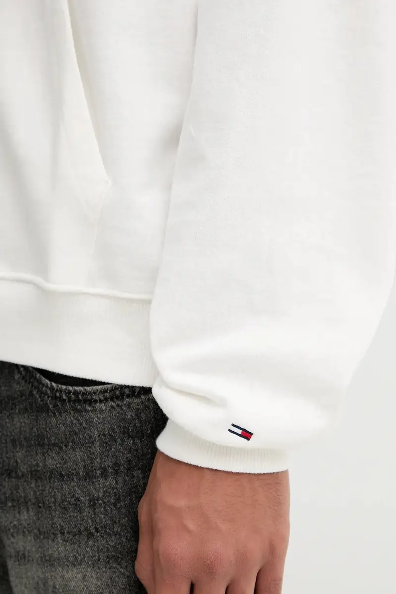 felpa in cotone uomo colore bianco con cappuccio DM0DM22082 miniatura 5