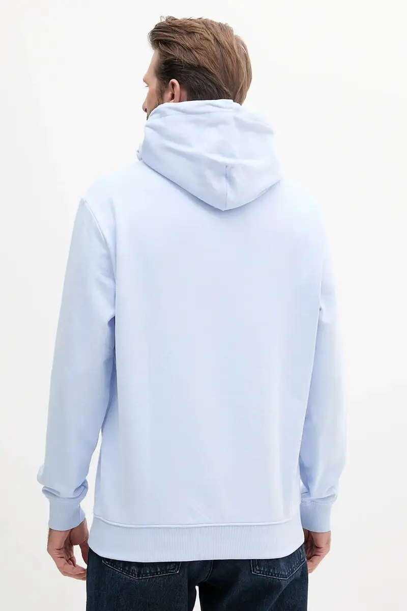 felpa in cotone uomo colore blu con cappuccio DM0DM20847 miniatura 2