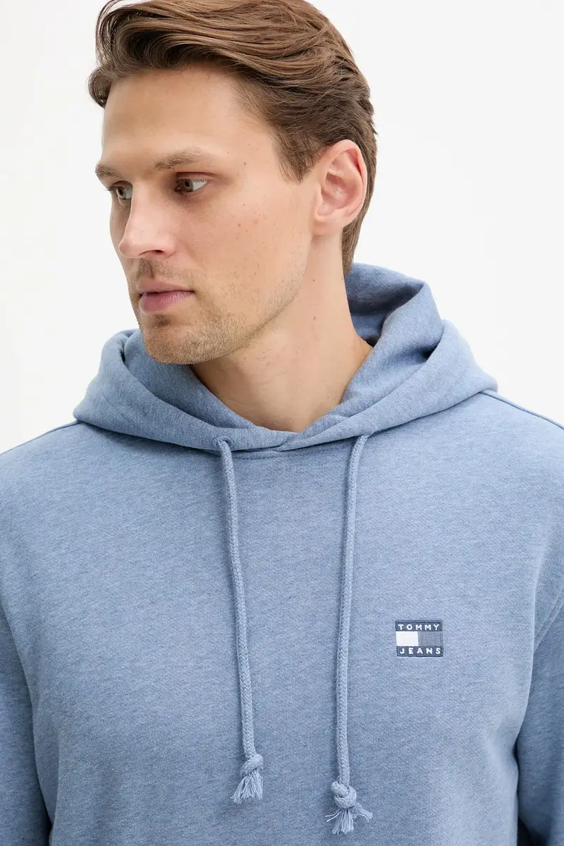 felpa in cotone uomo colore blu con cappuccio DM0DM21922 miniatura 3