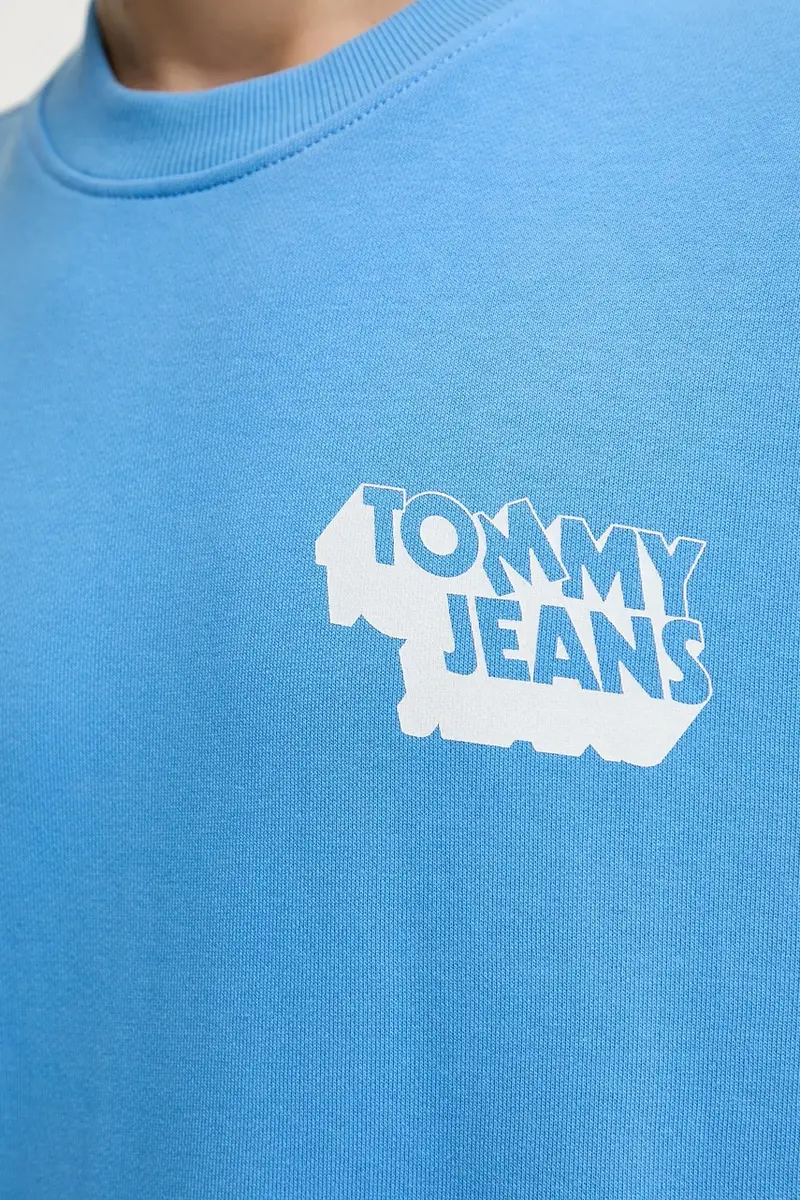 felpa in cotone uomo colore blu DM0DM21640 miniatura 4