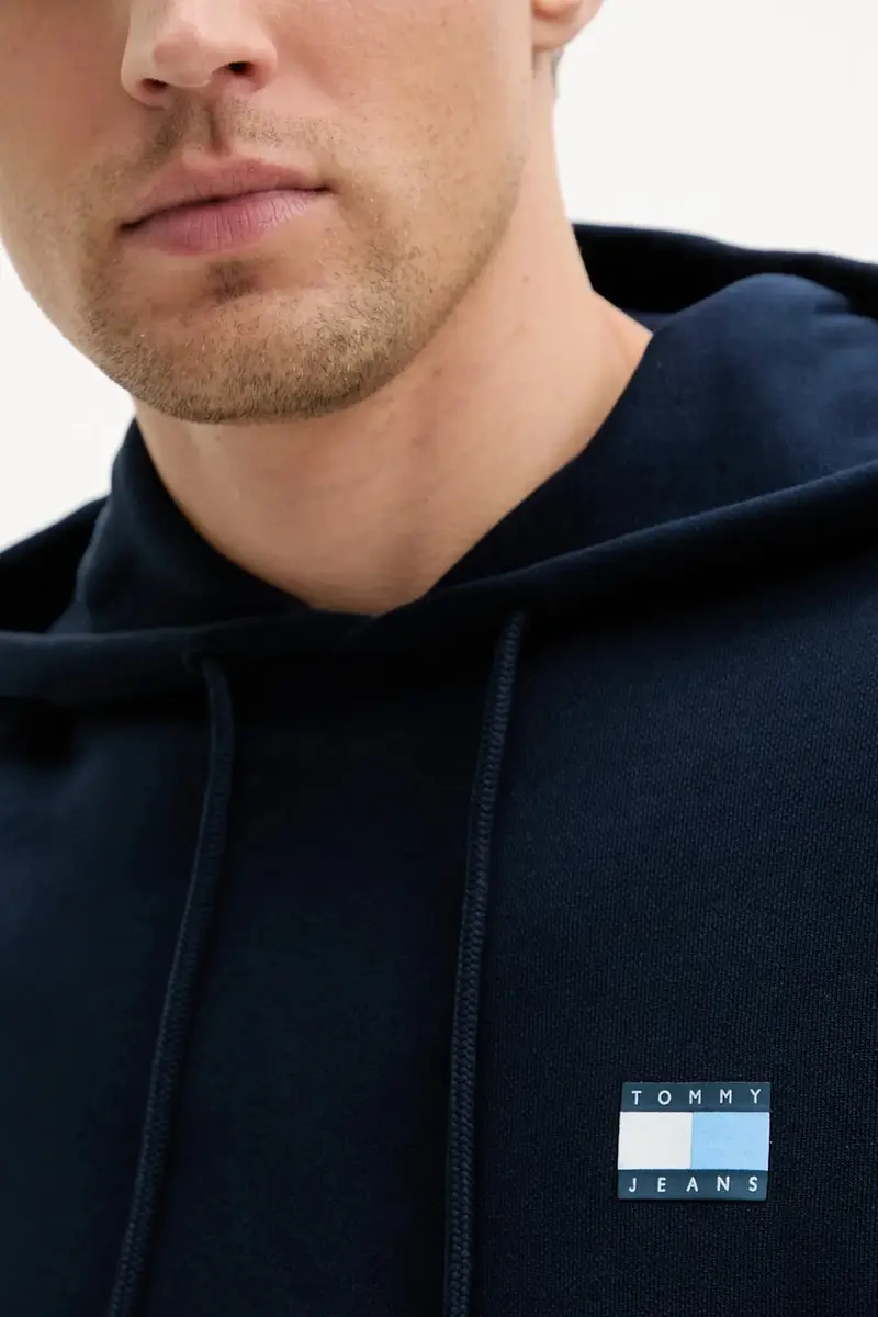 felpa in cotone uomo colore blu navy con cappuccio DM0DM21834 miniatura 4