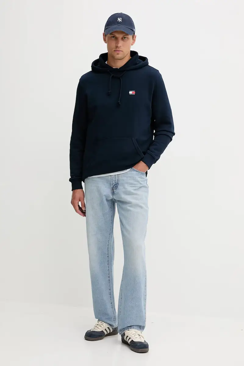 felpa in cotone uomo colore blu navy DM0DM20258 miniatura 2