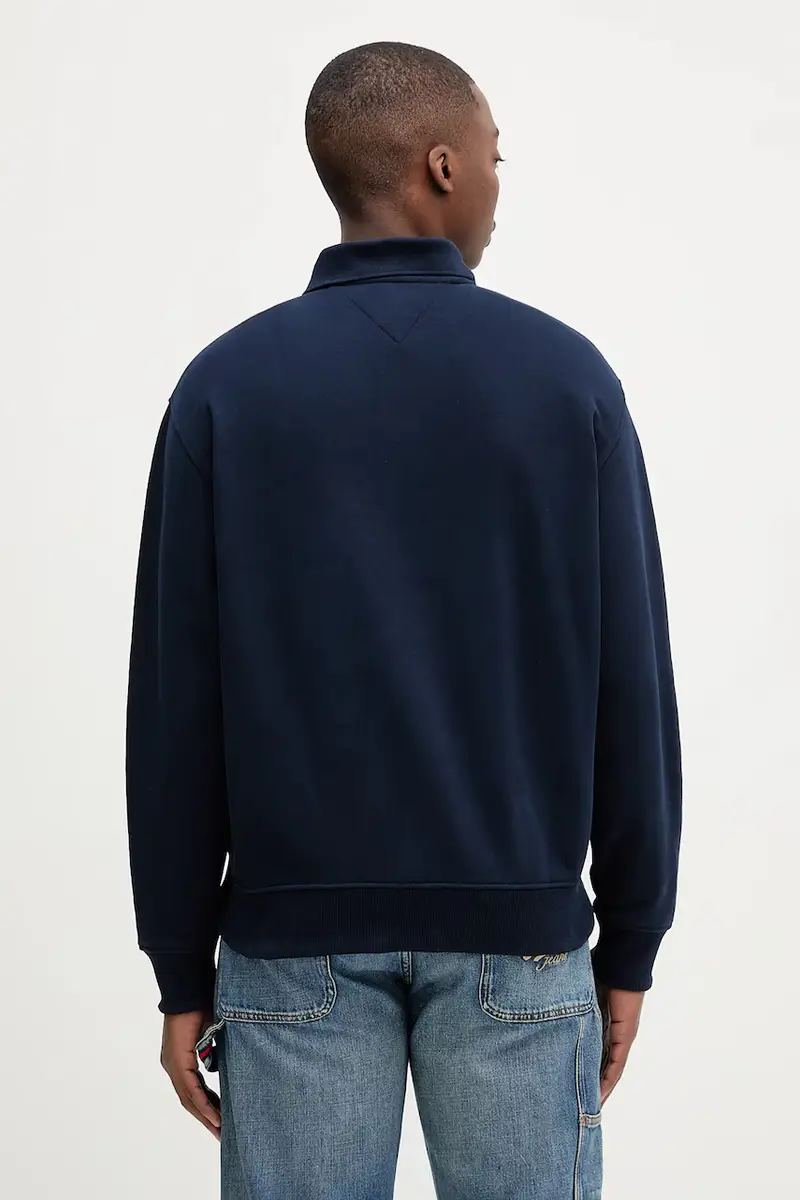 felpa in cotone uomo colore blu navy DM0DM21800 miniatura 3