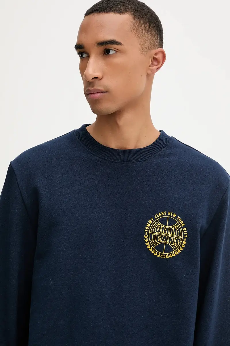 felpa in cotone uomo colore blu navy DM0DM22081 miniatura 4