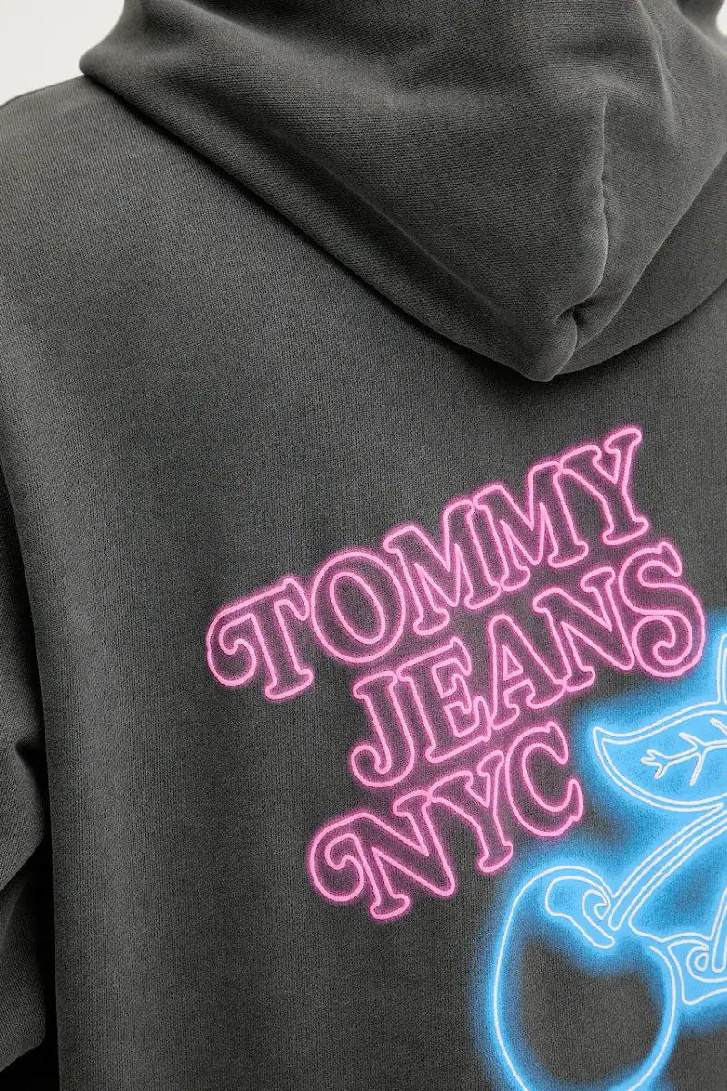 felpa in cotone uomo colore grigio con cappuccio DM0DM21798 miniatura 5