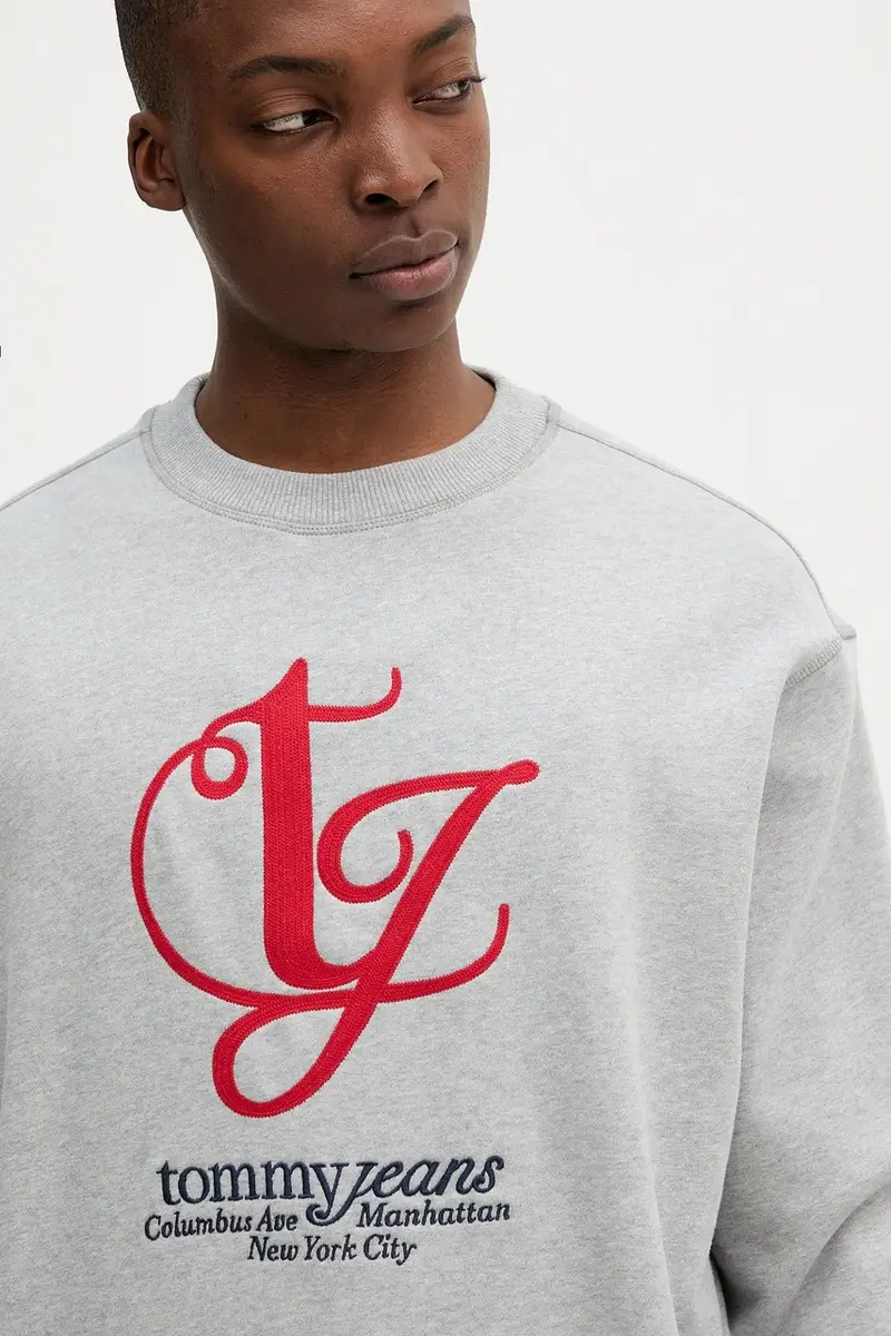 felpa in cotone uomo colore grigio DM0DM21614 miniatura 3