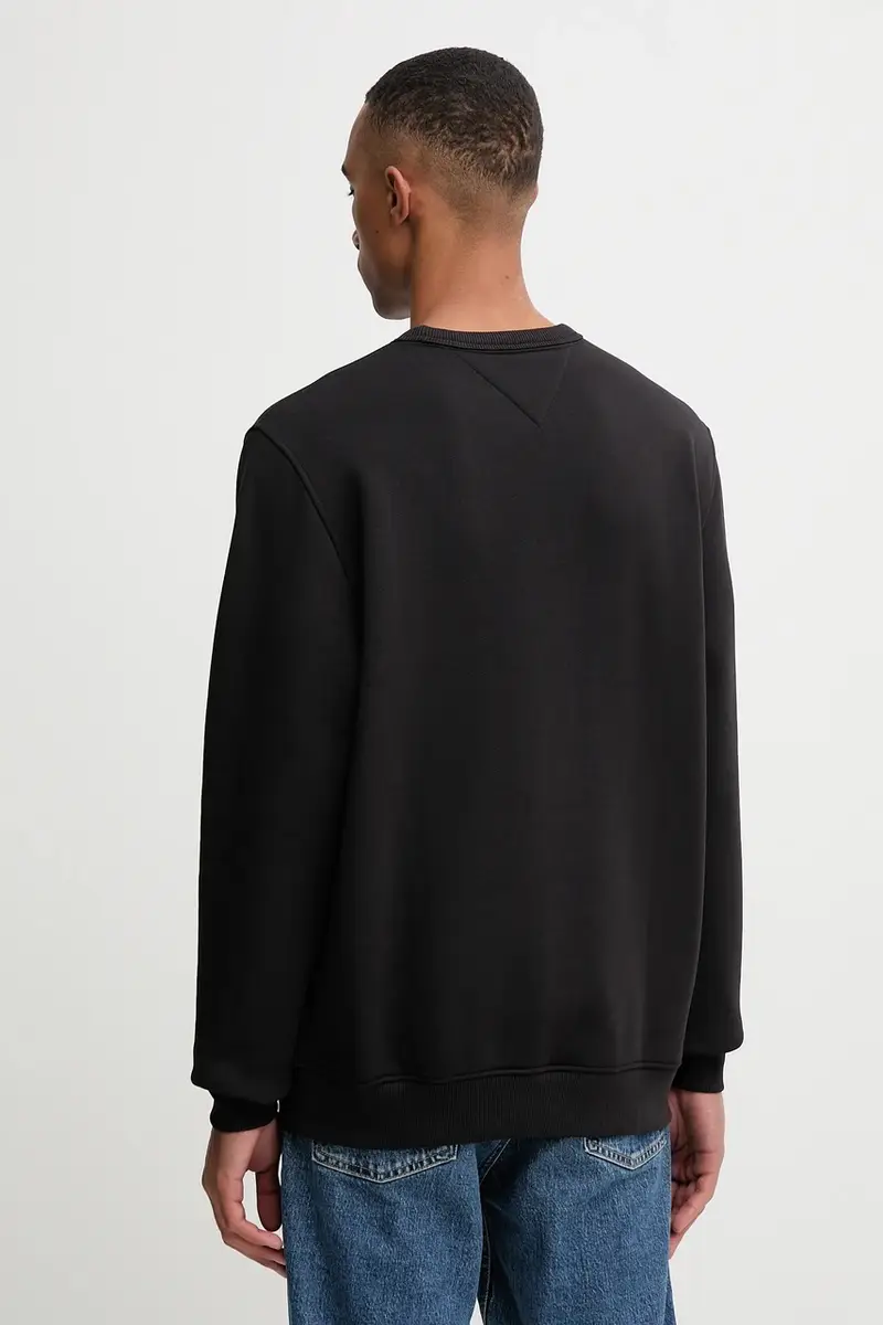 felpa in cotone uomo colore nero con applicazione DM0DM20660 miniatura 3