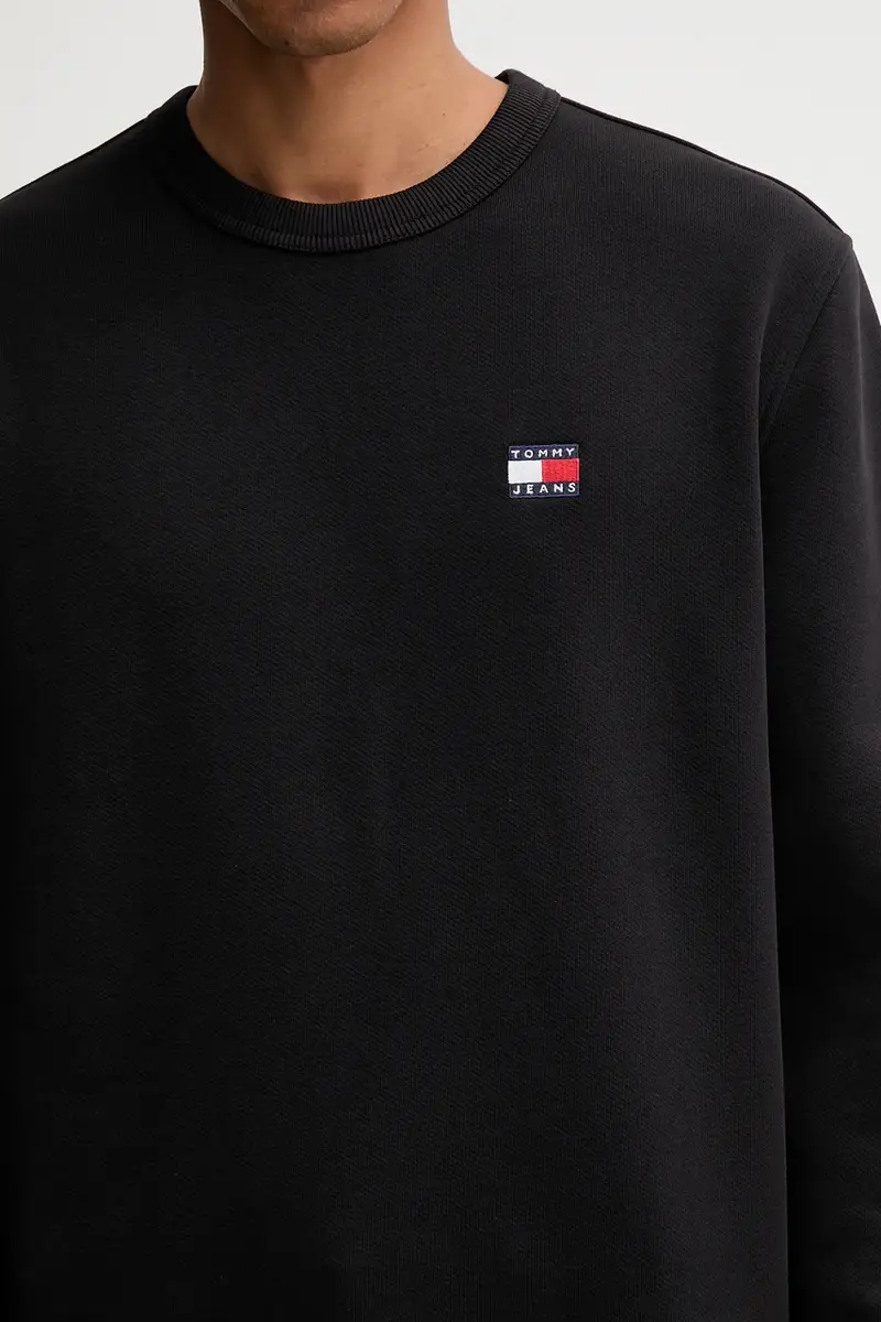 felpa in cotone uomo colore nero con applicazione DM0DM20660 miniatura 5