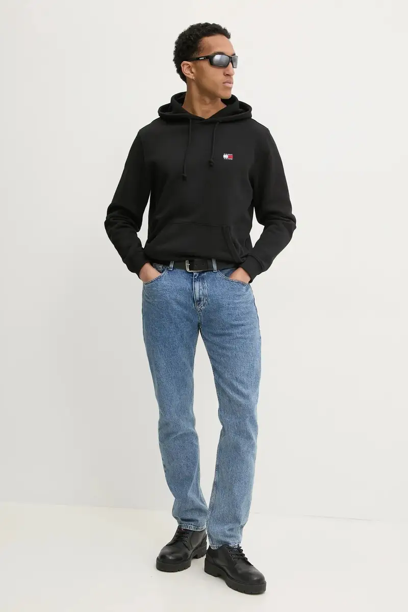 felpa in cotone uomo colore nero con cappuccio DM0DM20258 miniatura 2