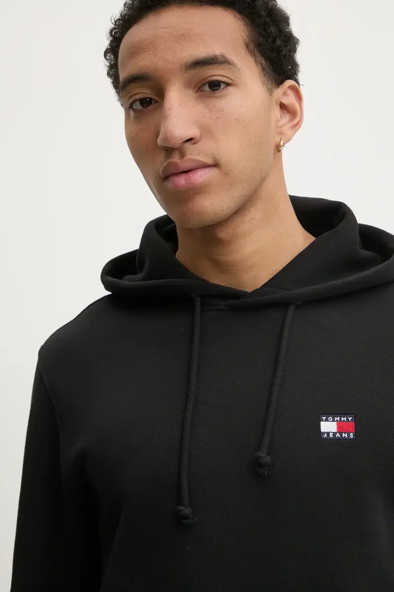 felpa in cotone uomo colore nero con cappuccio DM0DM20258 miniatura 4