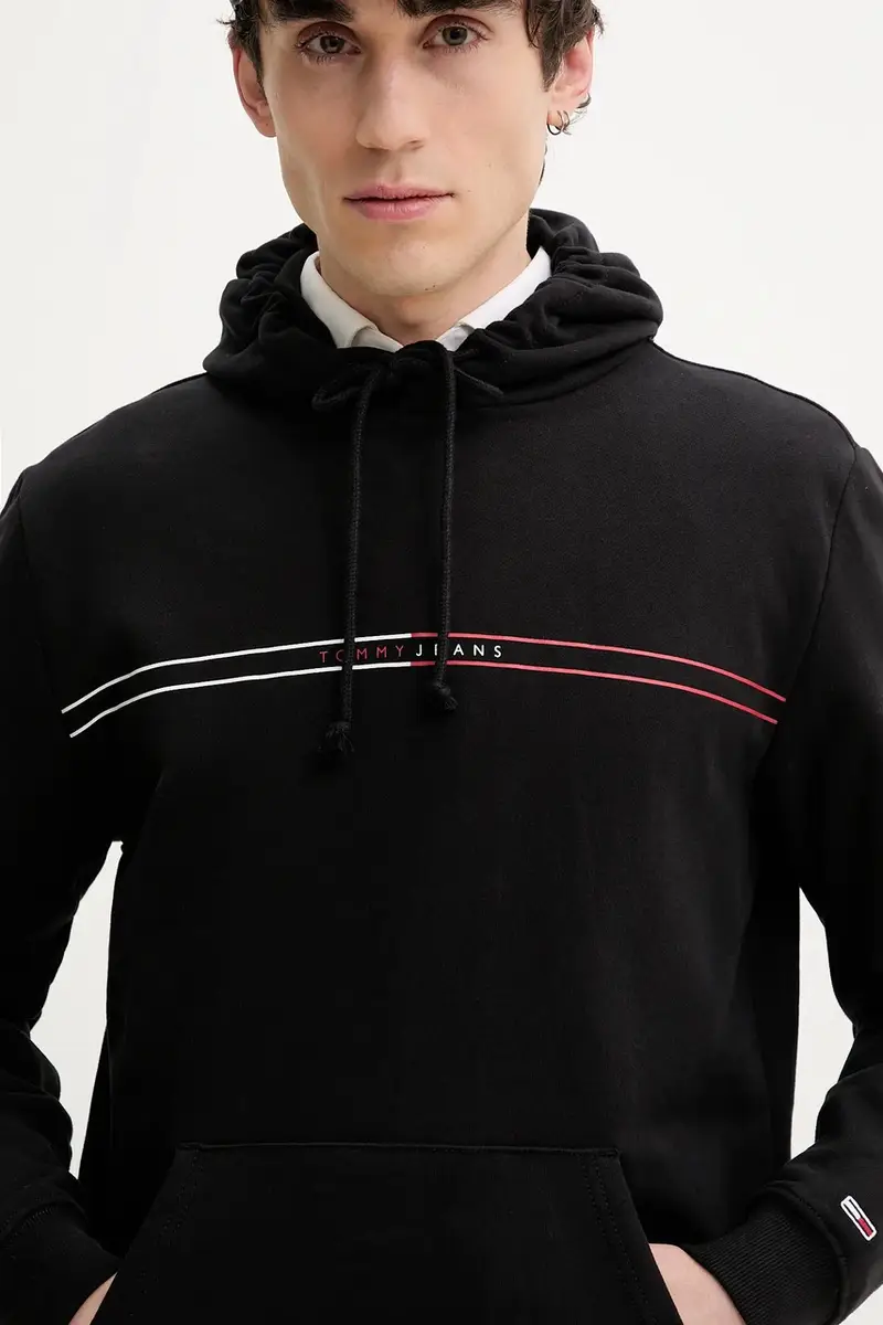 felpa in cotone uomo colore nero con cappuccio DM0DM20847 miniatura 4