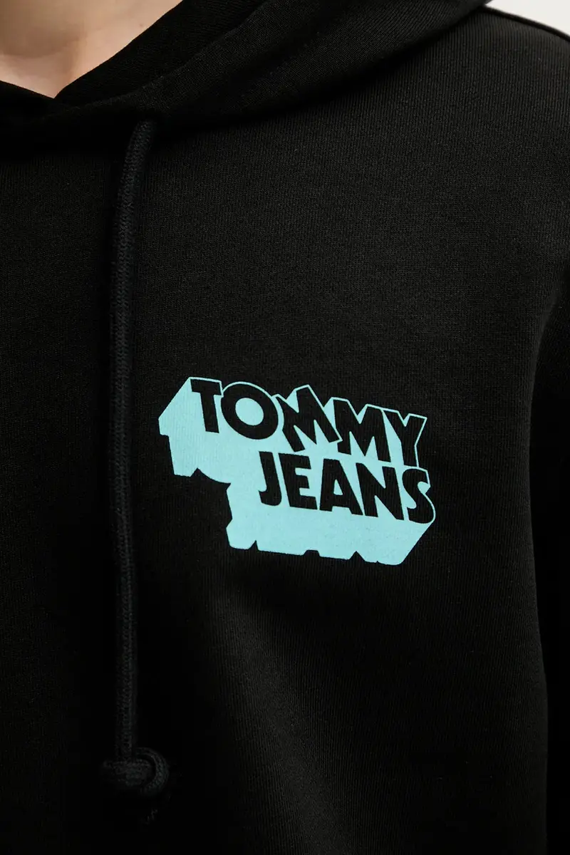 felpa in cotone uomo colore nero con cappuccio DM0DM21625 miniatura 4