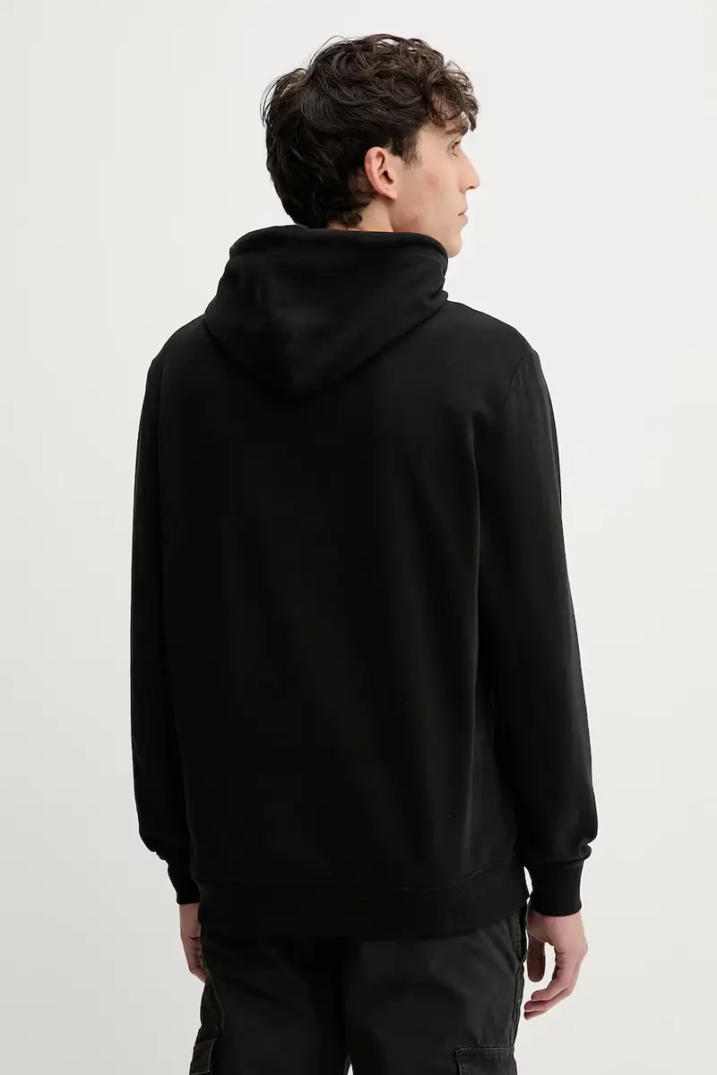 felpa in cotone uomo colore nero con cappuccio DM0DM22092 miniatura 3