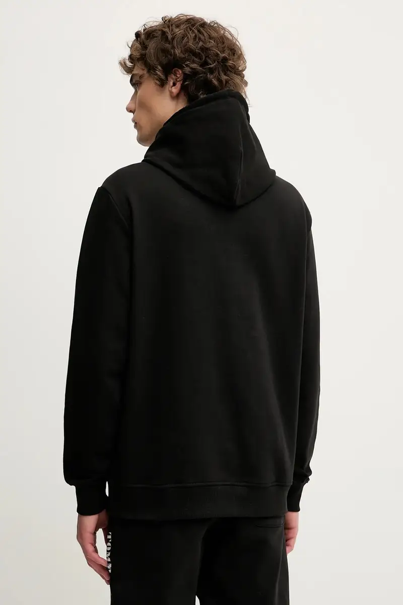 felpa in cotone uomo colore nero con cappuccio DM0DM22144 miniatura 3