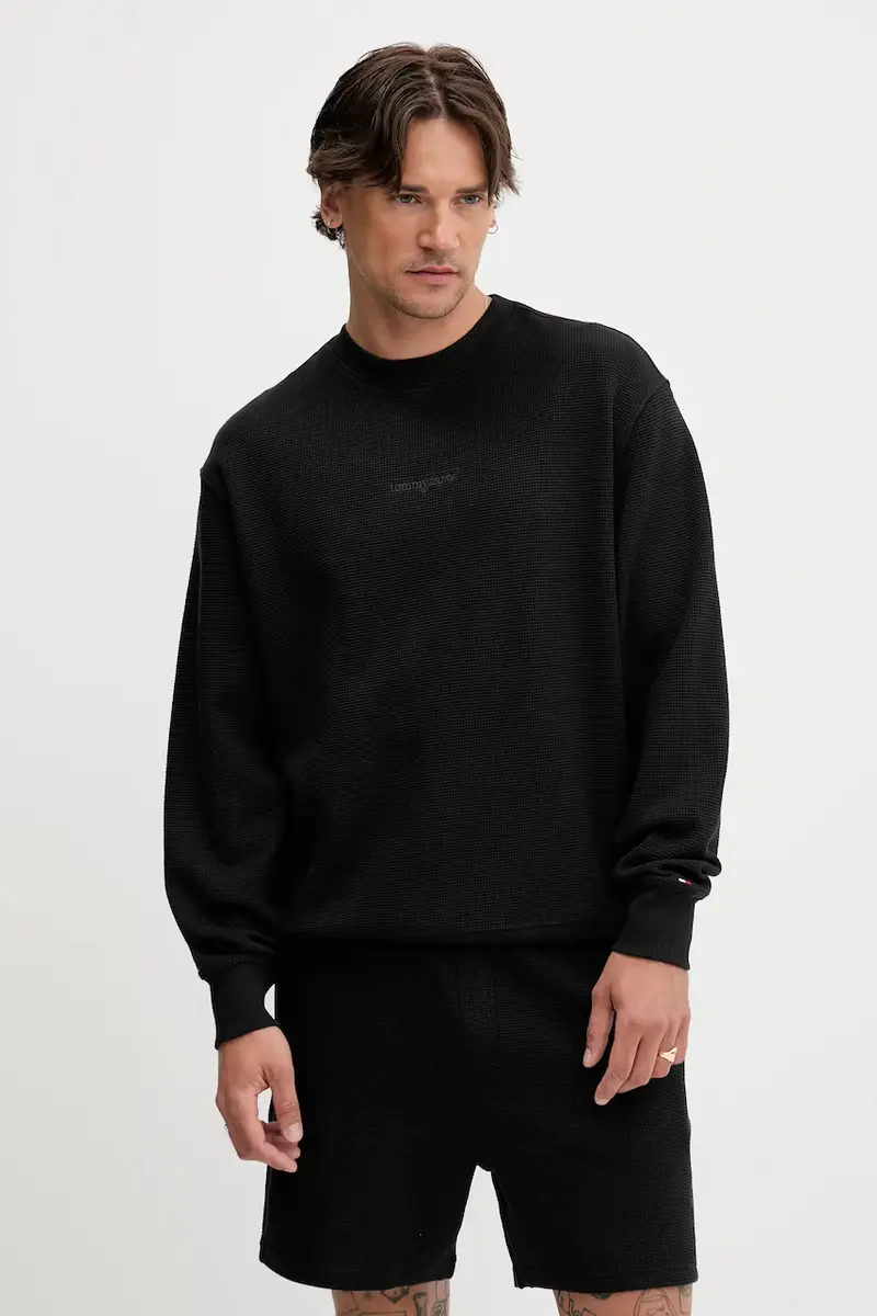 felpa in cotone uomo colore nero DM0DM21622