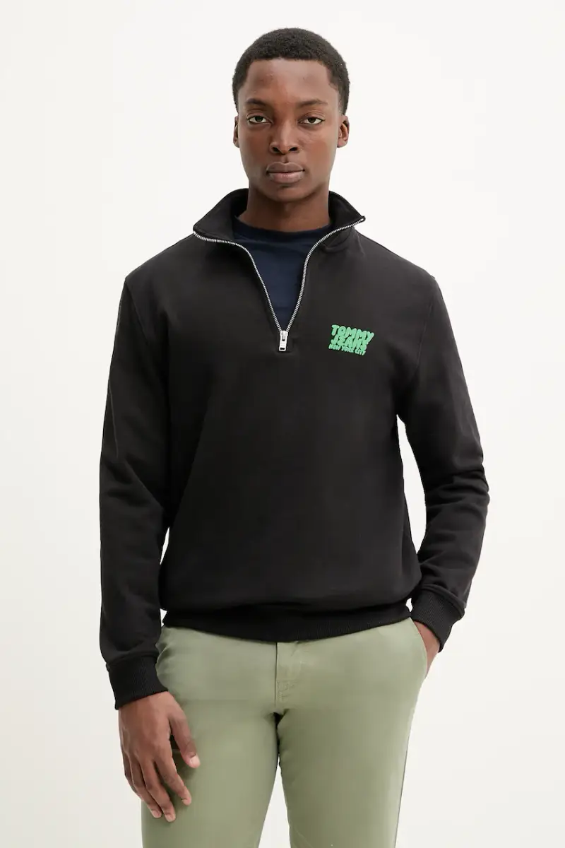 felpa in cotone uomo colore nero DM0DM21865