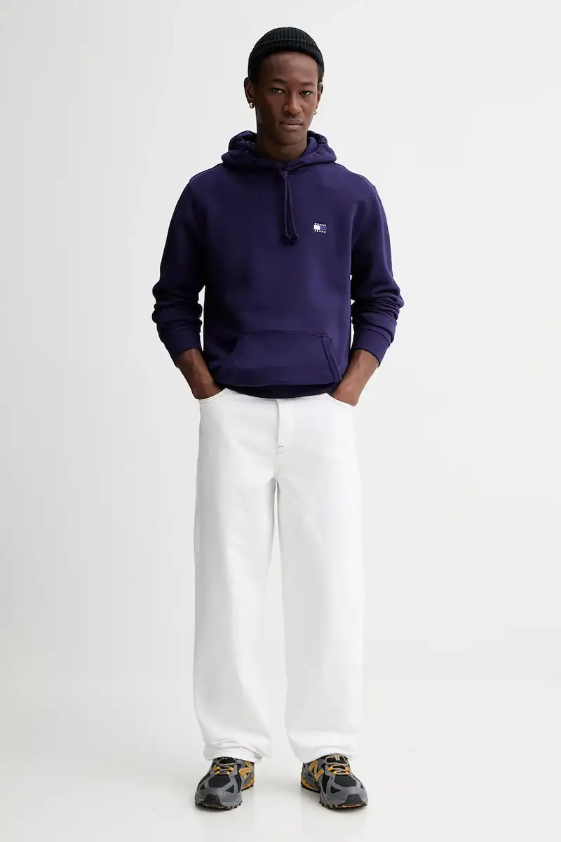 felpa in cotone uomo colore violetto DM0DM20258 miniatura 2