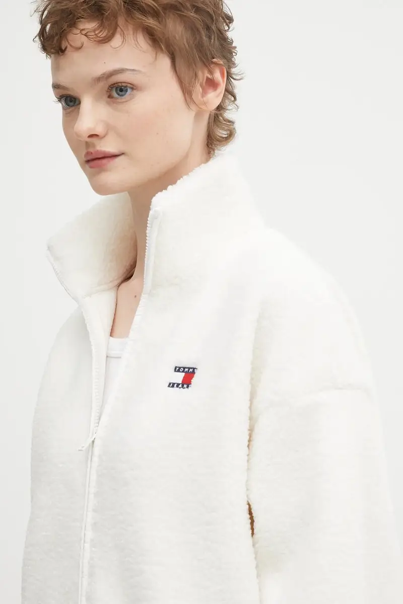 felpa in pile donna colore beige DW0DW21596 miniatura 4