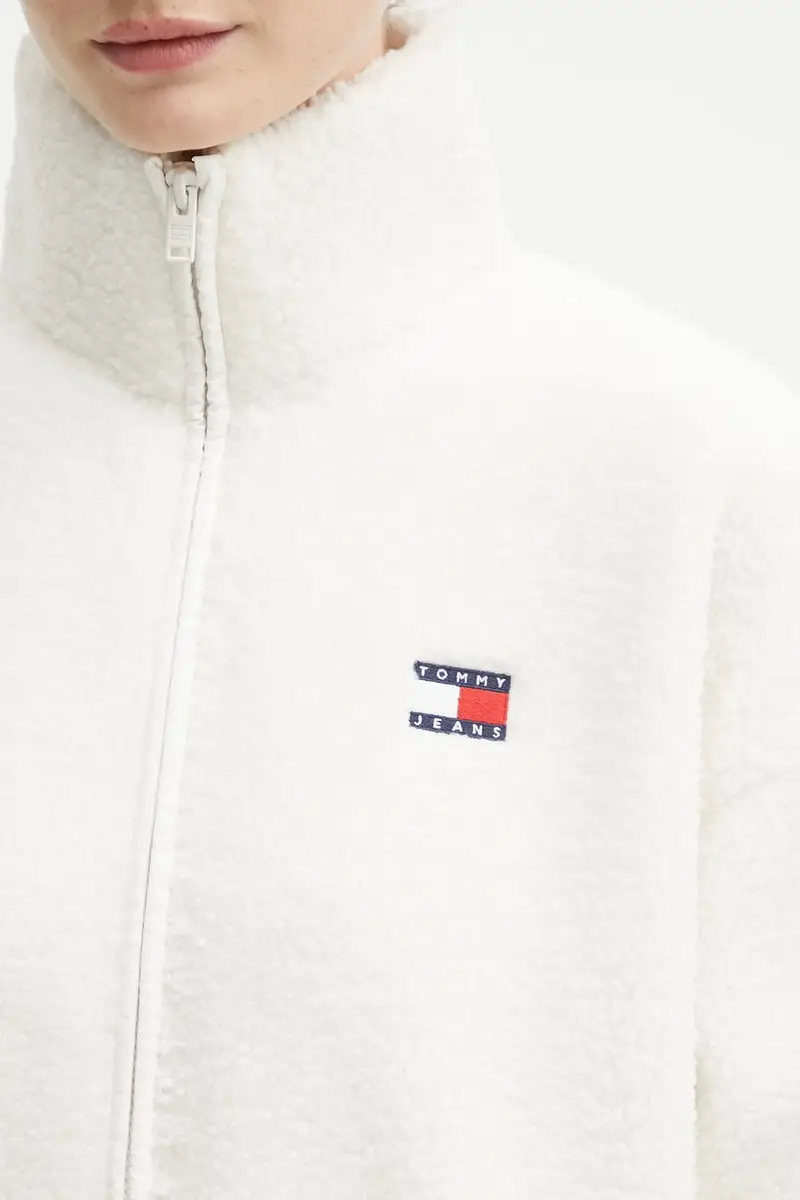 felpa in pile donna colore beige DW0DW21596 miniatura 5