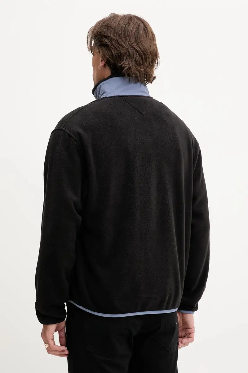 felpa in pile uomo colore blu con applicazione DM0DM21906 miniatura 3