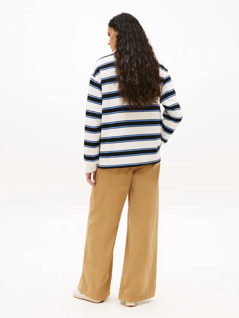 Felpa marino / blu chiaro / bianco miniatura 3