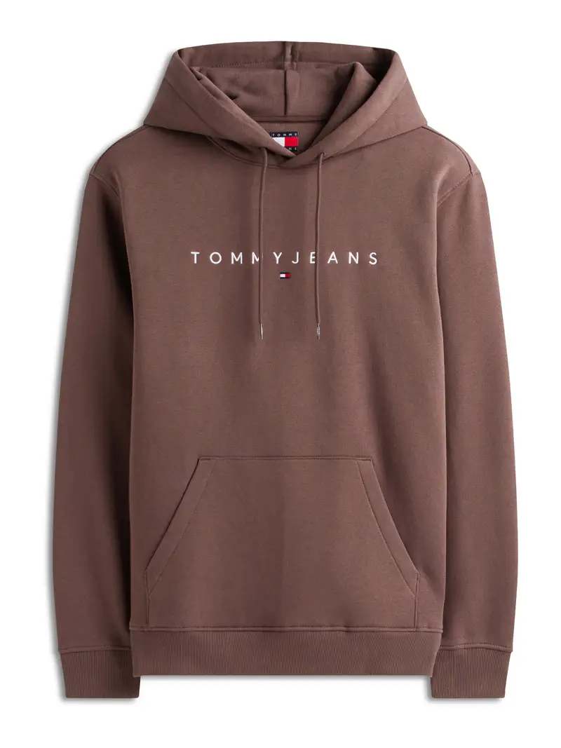 Felpa marrone / bianco