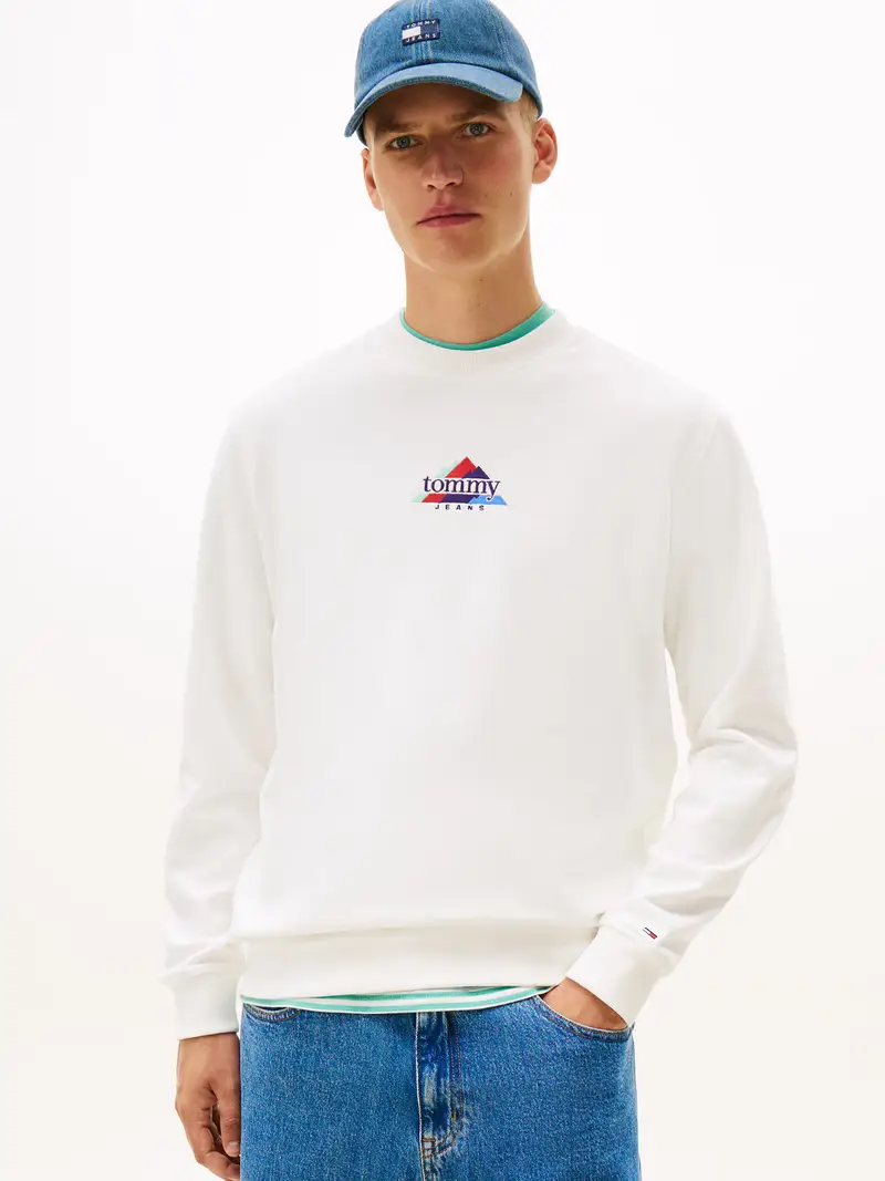 Felpa menta / rosso acceso / nero / bianco miniatura 2