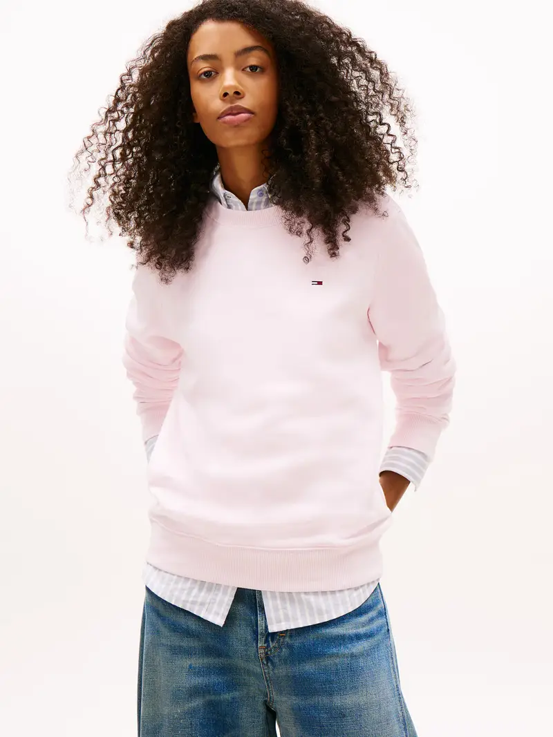 Felpa navy / rosa / rosso / bianco miniatura 2