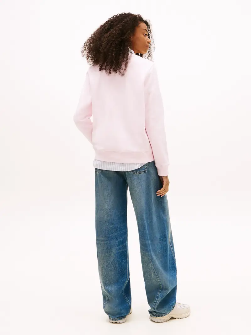 Felpa navy / rosa / rosso / bianco miniatura 3