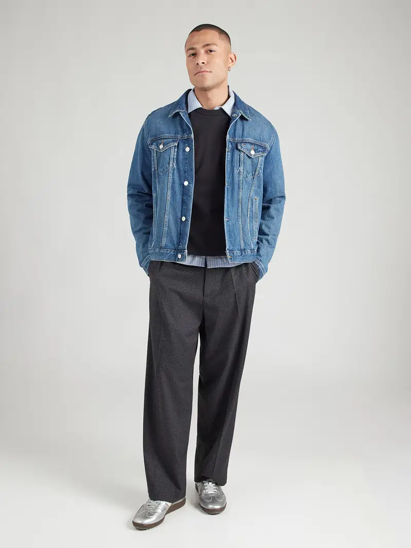 Felpa navy / rosso acceso / nero / bianco miniatura 3