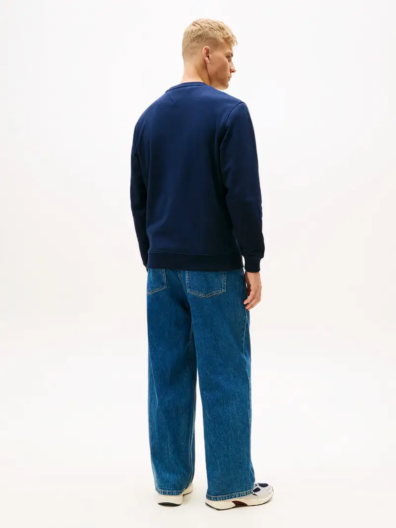 Felpa navy / rosso / bianco miniatura 3