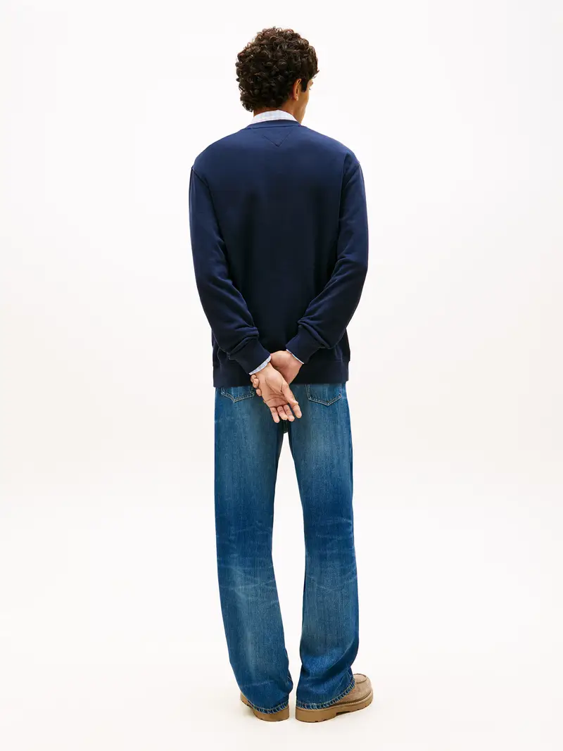 Felpa navy / rosso / bianco miniatura 3