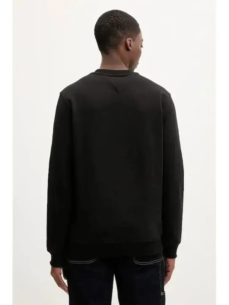 felpa nera uomo maxi logo miniatura 2