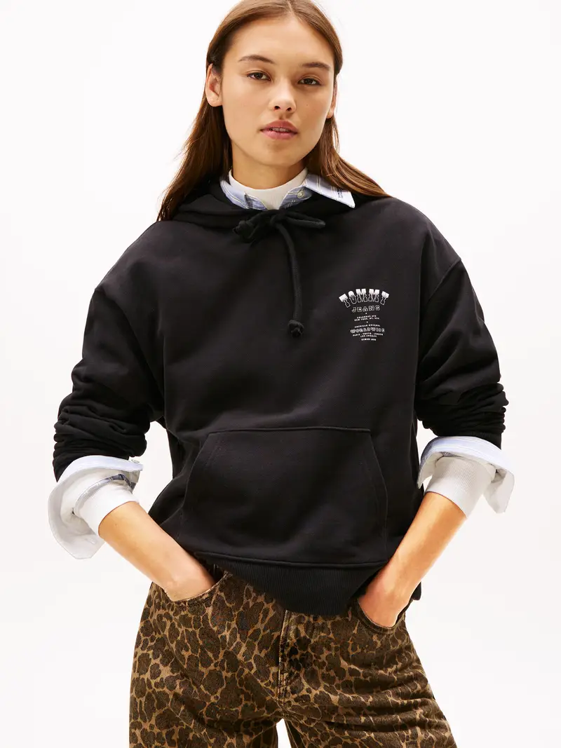 Felpa nero / bianco miniatura 2